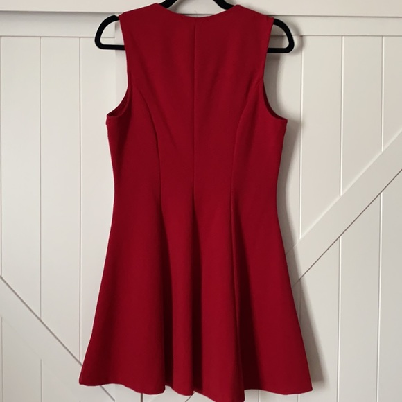 Red Mini Sleeveless Dress - Picture 5 of 5